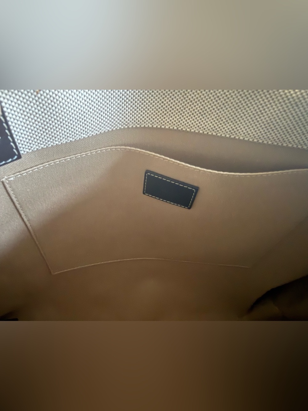 Chloe Large Woody Linen Tote - Picture 7 of 8